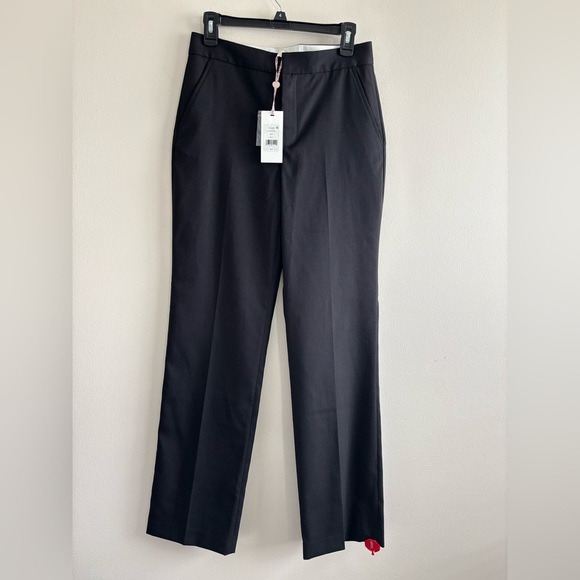 LoveShackFancy Severine Classic Black Women's Pants size 4 NWT Wool blend Luxe - Picture 3 of 16